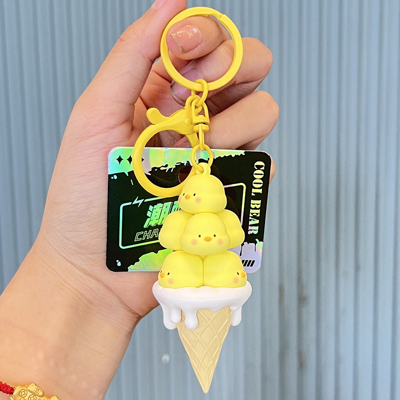 Wholesale Jenga Silicone Cartoon Cute  Creative Keychain